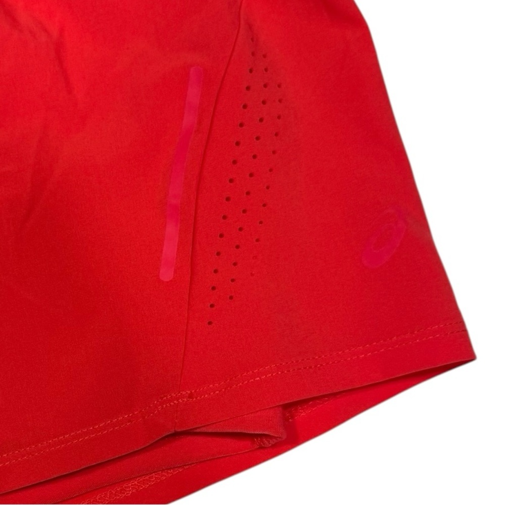 ASICS 2-N-1 Short Built In Short Secure Pocket Activewear Running Coral NWT XS - Picture 8 of 12